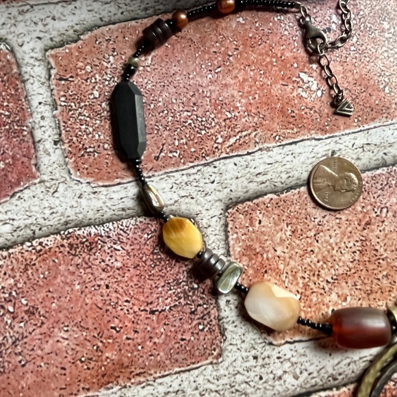 Silpada Retired Multi-Gemstone Beaded Necklace 18"-20" Sterling Collectable - Picture 4 of 8